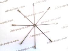cj750 parts m5 spokes stainless steel star