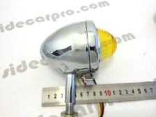 chrome indicator light glass lens suit cj750 and others measurement