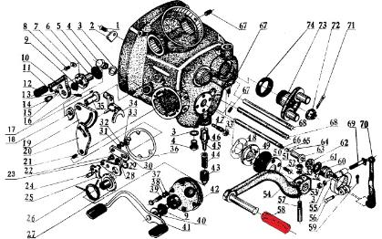 cj750 kickstart pedal rubber sleeve transmission
